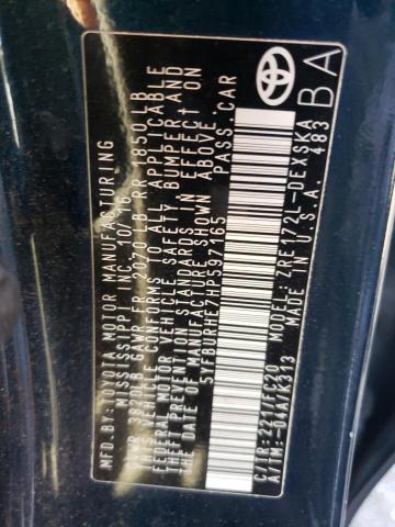 Photo 10 from auction – 2017 TOYOTA COROLLA L with VIN 5YFBURHE7HP597165