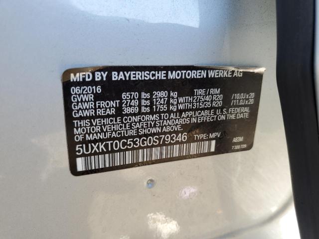 Photo 10 from auction – 2016 BMW X5 XDR40E with VIN 5UXKT0C53G0S79346
