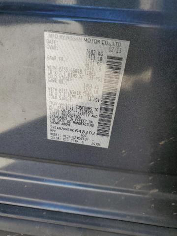 Photo 10 from auction – 2013 NISSAN PATHFINDER with VIN 5N1AR2MN1DC648202