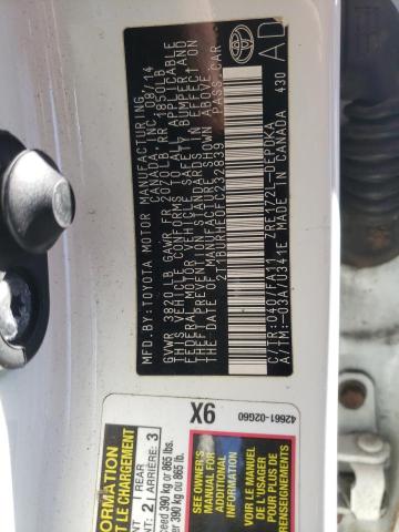 Photo 10 from auction – 2015 TOYOTA COROLLA L with VIN 2T1BURHE0FC232839