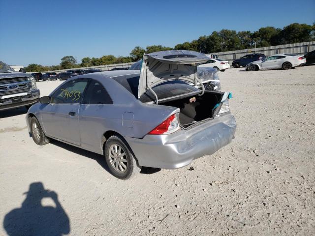 Photo 3 from auction – 2004 HONDA CIVIC HX with VIN 1HGEM21754L020204