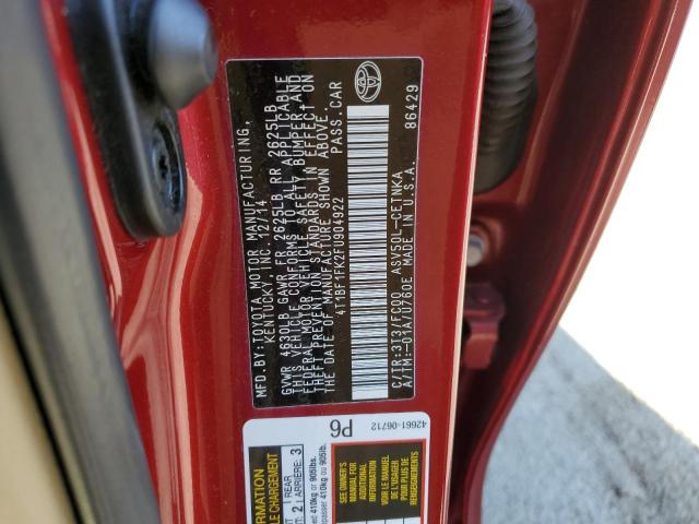 Photo 10 from auction – 2015 TOYOTA CAMRY with VIN 4T1BF1FK2FU904922