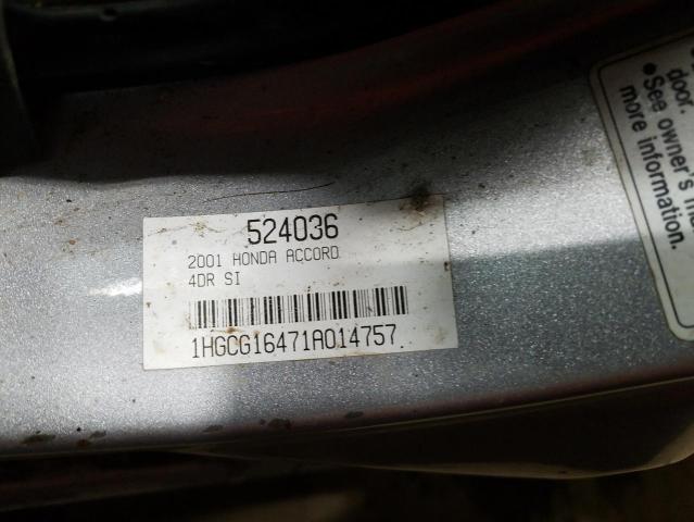 Photo 10 from auction – 2001 HONDA ACCORD with VIN 1HGCG16471A014757