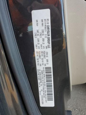 Photo 10 from auction – 2012 CHRYSLER TOWN & COU with VIN 2C4RC1CG7CR267384