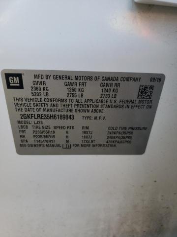 Photo 10 from auction – 2017 GMC TERRAIN DE with VIN 2GKFLRE35H6189843