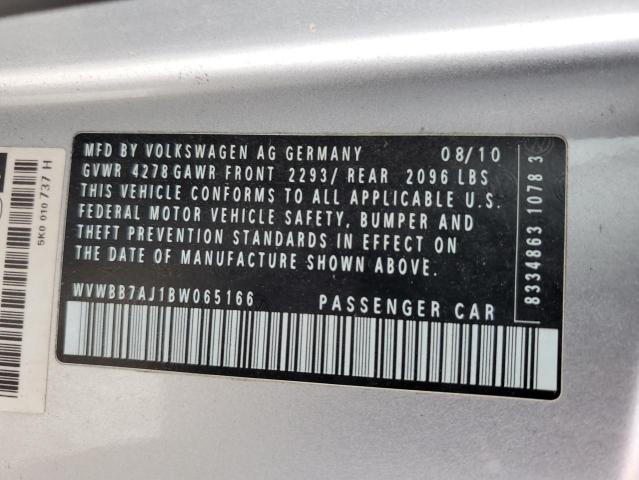 Photo 10 from auction – 2011 VOLKSWAGEN GOLF with VIN WVWBB7AJ1BW065166