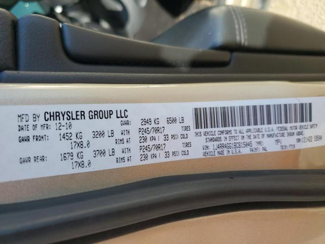 Photo 10 from auction – 2011 JEEP GRAND CHER with VIN 1J4RR4GG1BC615045