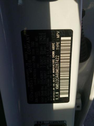 Photo 10 from auction – 2021 HYUNDAI TUCSON SE with VIN KM8J2CA46MU287422