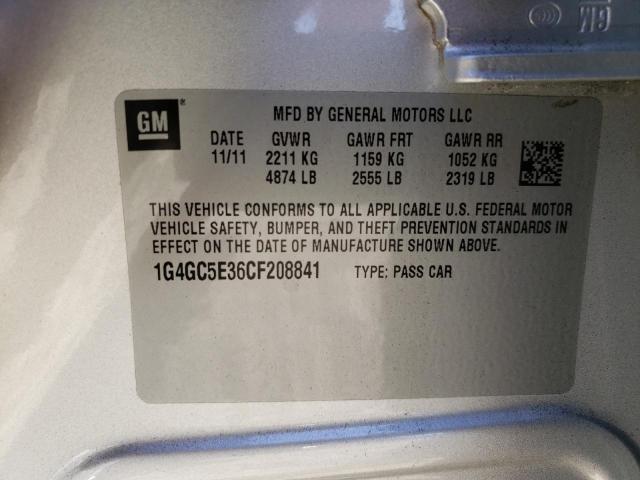 Photo 10 from auction – 2012 BUICK LACROSSE with VIN 1G4GC5E36CF208841