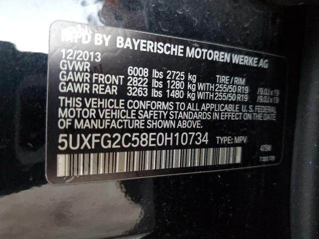Photo 10 from auction – 2014 BMW X6 XDRIVE3 with VIN 5UXFG2C58E0H10734