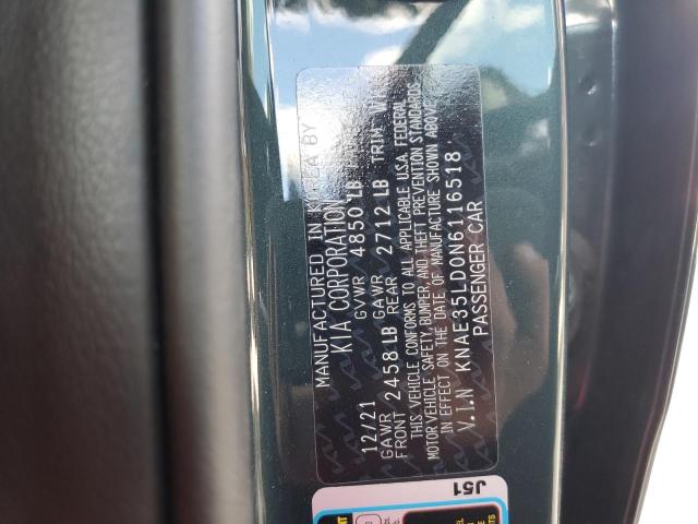 Photo 10 from auction – 2022 KIA STINGER GT with VIN KNAE35LD0N6116518