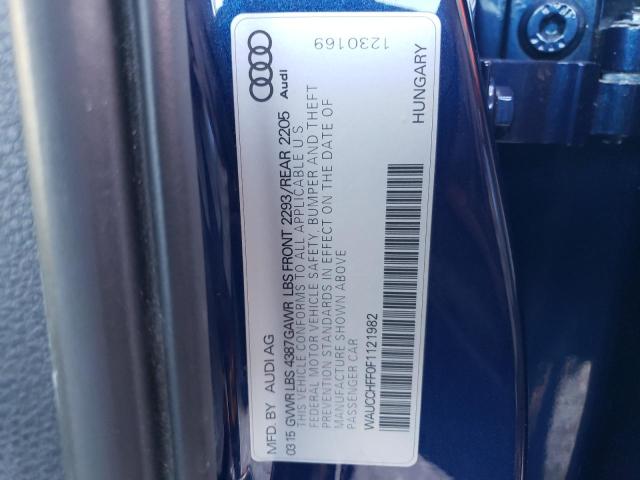Photo 10 from auction – 2015 AUDI A3 PREMIUM with VIN WAUCCHFF0F1121982