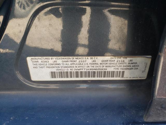 Photo 10 from auction – 2005 VOLKSWAGEN NEW JETTA with VIN 3VWPF71K95M625939