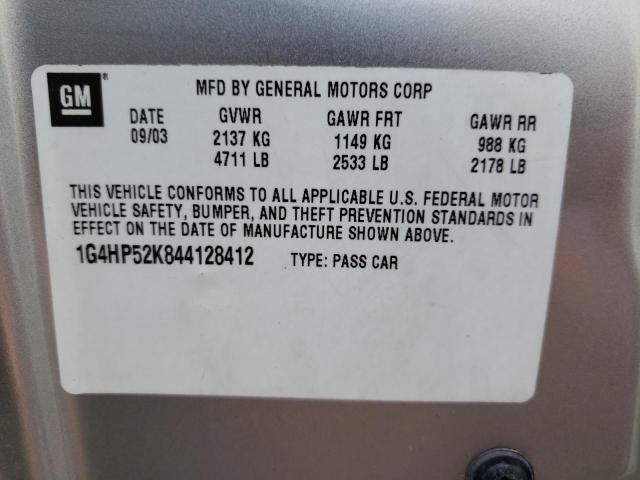 Photo 10 from auction – 2004 BUICK LESABRE CU with VIN 1G4HP52K844128412
