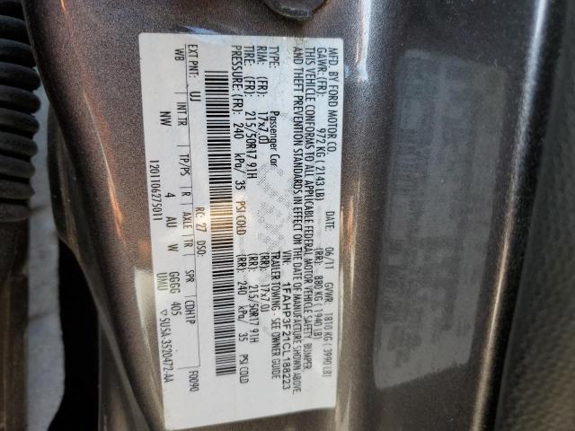 Photo 10 from auction – 2012 FORD FOCUS SE with VIN 1FAHP3F21CL188223