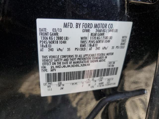 Photo 10 from auction – 2013 LINCOLN MKX with VIN 2LMDJ6JK3DBL32939