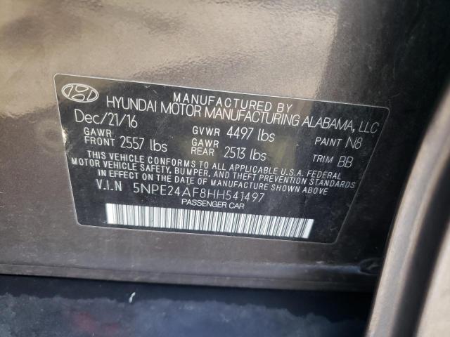 Photo 10 from auction – 2017 HYUNDAI SONATA SE with VIN 5NPE24AF8HH541497