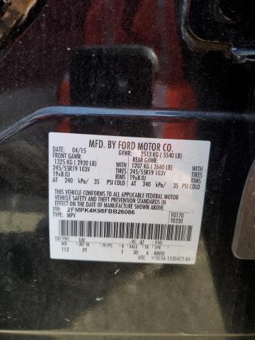 Photo 10 from auction – 2015 FORD EDGE TITAN with VIN 2FMPK4K98FBB26086