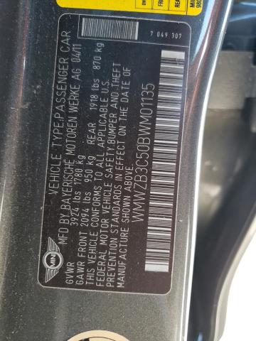 Photo 10 from auction – 2011 MINI COOPER COU with VIN WMWZB3C50BWM01135
