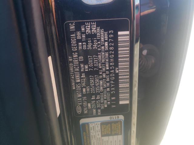 Photo 10 from auction – 2017 KIA SORENTO LX with VIN 5XYPGDA58HG282793