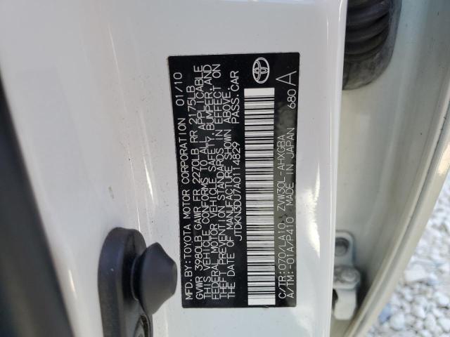 Photo 10 from auction – 2010 TOYOTA PRIUS with VIN JTDKN3DU7A0114829