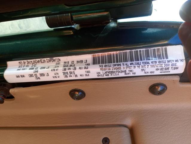 Photo 10 from auction – 2001 JEEP WRANGLER / with VIN 1J4FA59S01P343449