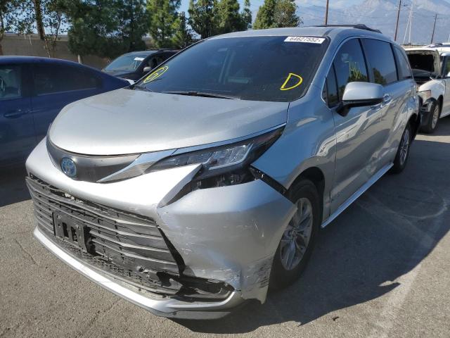 Photo 2 from auction – 2021 TOYOTA SIENNA LE with VIN 5TDKRKEC8MS010002