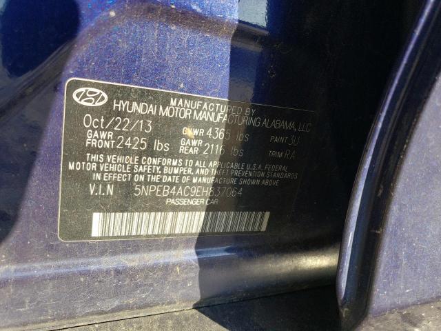 Photo 10 from auction – 2014 HYUNDAI SONATA GLS with VIN 5NPEB4AC9EH837064
