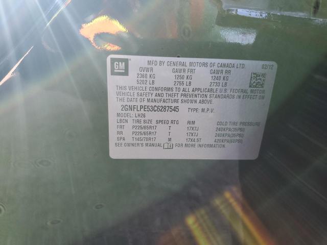 Photo 10 from auction – 2012 CHEVROLET EQUINOX LT with VIN 2GNFLPE53C6287545