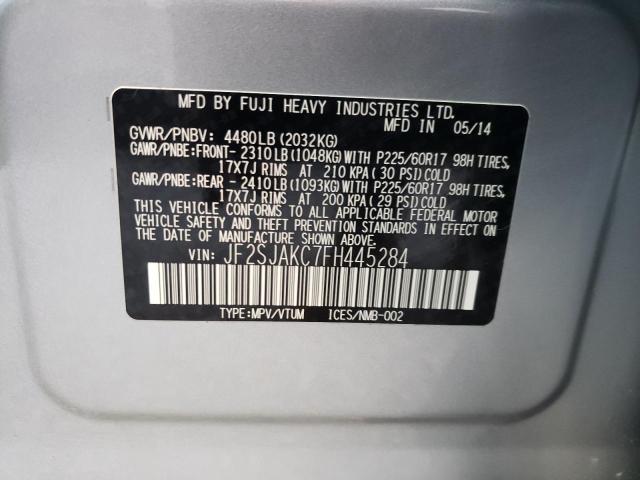 Photo 10 from auction – 2015 SUBARU FORESTER 2 with VIN JF2SJAKC7FH445284