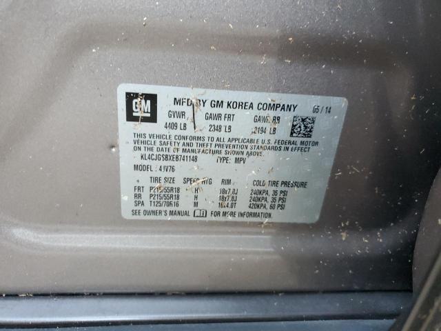 Photo 10 from auction – 2014 BUICK ENCORE with VIN KL4CJGSBXEB741148