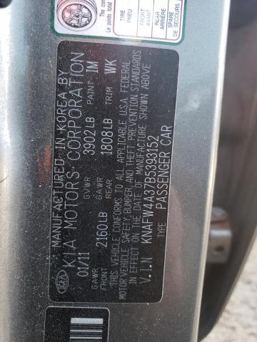 Photo 10 from auction – 2011 KIA FORTE SX with VIN KNAFW4A37B5393152