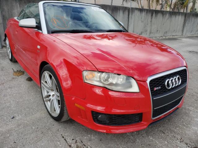 AUDI RS4 QUATTR 2008 with VIN WUAYU48H58K800305 - Photo from auction