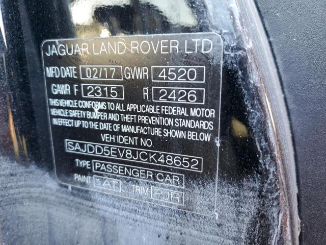 Photo 10 from auction – 2018 JAGUAR F-TYPE with VIN SAJDD5EV8JCK48652