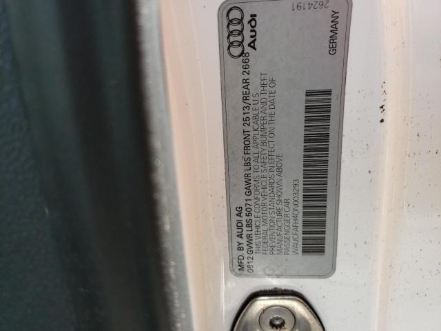 Photo 10 from auction – 2013 AUDI A5 PREMIUM with VIN WAUCFAFH4DN003293