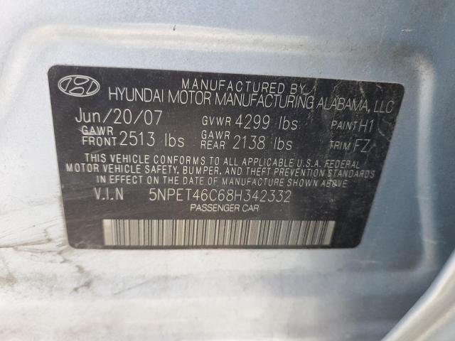 Photo 10 from auction – 2008 HYUNDAI SONATA with VIN 5NPET46C68H342332