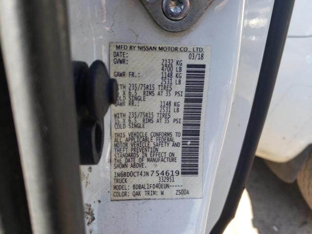 Photo 10 from auction – 2018 NISSAN FRONTIER S with VIN 1N6BD0CT4JN754619