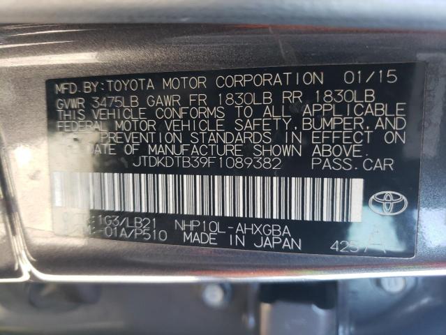 Photo 10 from auction – 2015 TOYOTA PRIUS C with VIN JTDKDTB39F1089382