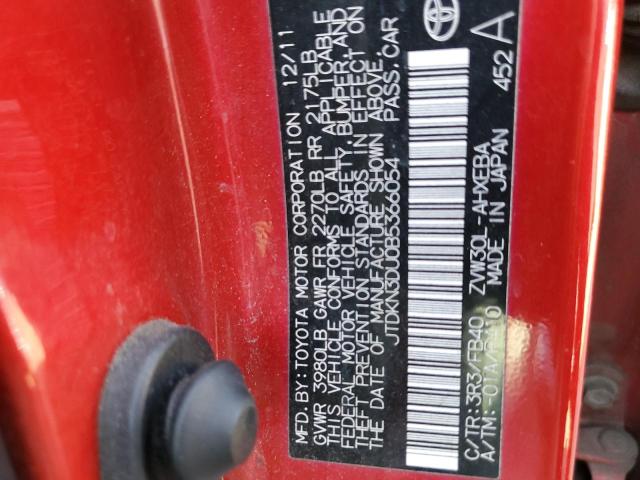 Photo 10 from auction – 2011 TOYOTA PRIUS with VIN JTDKN3DU0B5366054