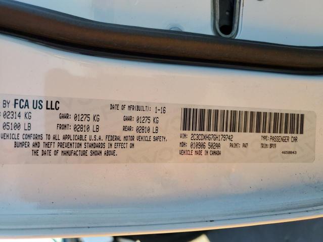 Photo 10 from auction – 2016 DODGE CHARGER SX with VIN 2C3CDXHG7GH179742