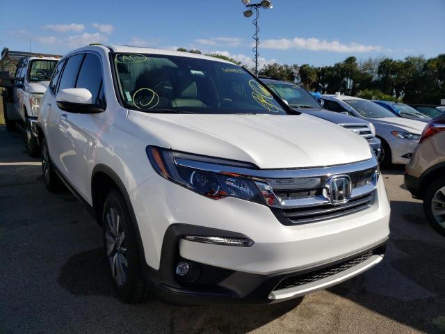 HONDA PILOT EXL 2021 with VIN 5FNYF5H52MB034916 - Photo from auction