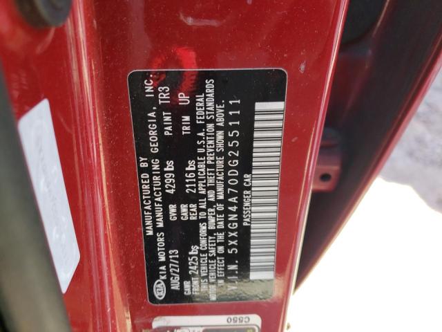 Photo 10 from auction – 2013 KIA OPTIMA EX with VIN 5XXGN4A70DG255111