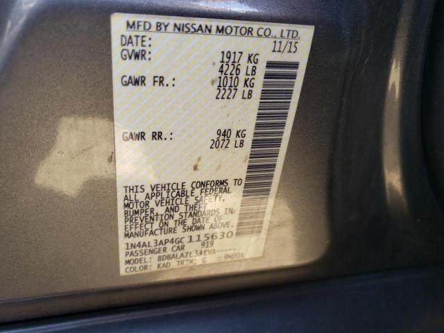 Photo 10 from auction – 2016 NISSAN ALTIMA 2.5 with VIN 1N4AL3AP4GC115630