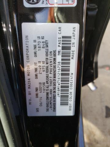 Photo 10 from auction – 2014 MAZDA MAZDA 3 with VIN JM1BM1W71E1216738