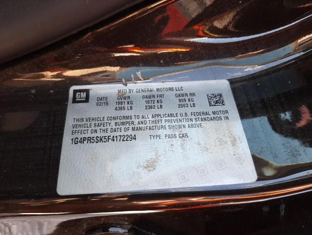 Photo 10 from auction – 2015 BUICK VERANO CON with VIN 1G4PR5SK5F4172294