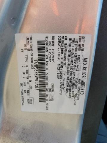 Photo 10 from auction – 2009 FORD FOCUS SE with VIN 1FAHP35N89W107317