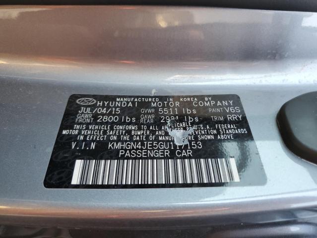 Photo 10 from auction – 2016 HYUNDAI GENESIS 3. with VIN KMHGN4JE5GU117153