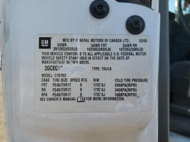 Photo 10 from auction – 2005 CHEVROLET SILVERADO with VIN 2GCEC19T951294848