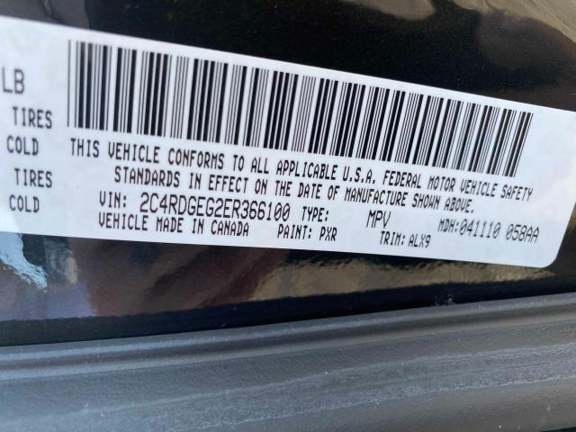 Photo 10 from auction – 2014 DODGE GRAND CARA with VIN 2C4RDGEG2ER366100