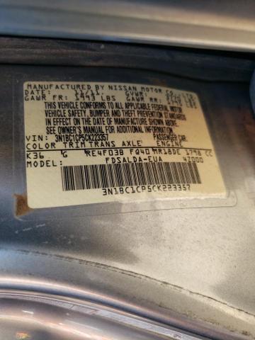 Photo 10 from auction – 2012 NISSAN VERSA S with VIN 3N1BC1CP5CK223357